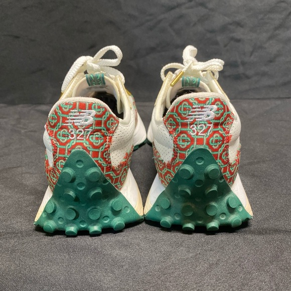 New Balance Men Red and White Sneakers - Picture 4 of 7